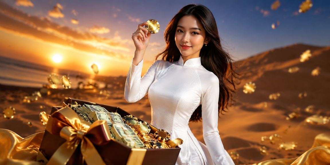 Người dùng tại Mũi Né trong trang phục áo dài truyền thống trải nghiệm cá cược trực tuyến